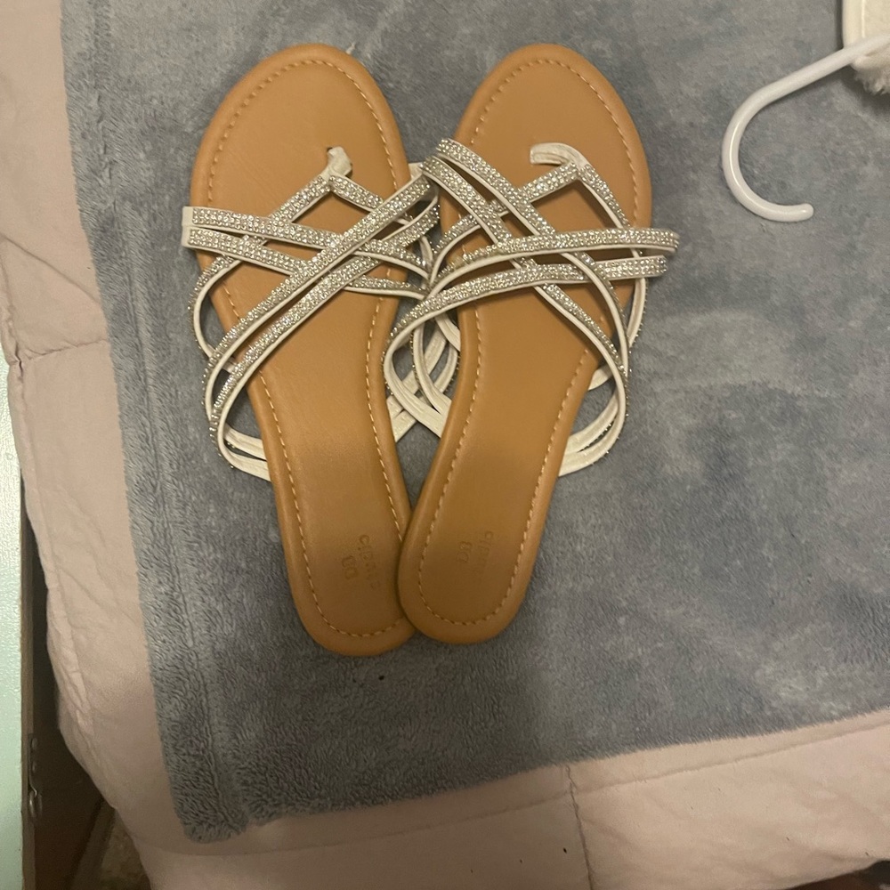 David’s Bridal Sandals Never worn